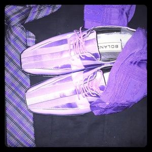 BUNDLE. BOLANO PIMP SHOES FLY PURPLE MONEY SOCKS